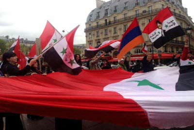 وقفات تضامنية مع الجيش السوري في اوروبا