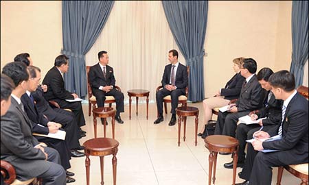 الرئيس الأسد يستقبل وفداً من كوريا الشمالية