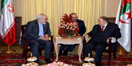 وزير الخارجية الايراني يلتقي الرئيس الجزائري والأمين العام للجامعة العربية