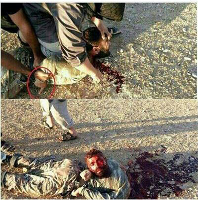 بالصورة - &rsquo;داعش&rsquo; يذبح قائد لواء المدفعية في حركة &rsquo;أحرار الشام&rsquo;