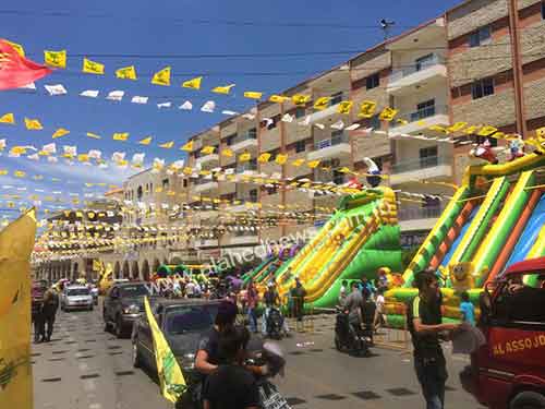 بنت جبيل تزدان بأعلام ورايات النصر
