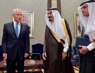 هيغل يبحث في الرياض التطورات الدولية والاقليمية