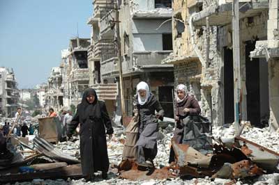 حمص القديمة تعود إلى الحياة رغم الدمار