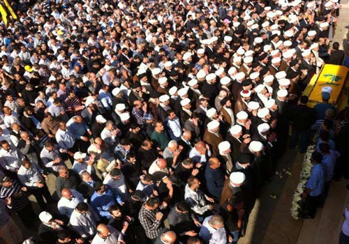 حزب الله شيّع عضو المجلس المركزي الشيخ مصطفى قصير الى مثواه الاخير