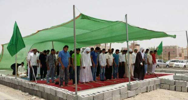 النظام البحريني يحتجّ على مظلة أنشأت في مسجد هدمه عام 2011