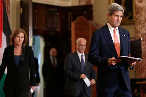 كيري يفشل في بلورة اتفاق في ختام المفاوضات الاسرائيلية الفلسطينية