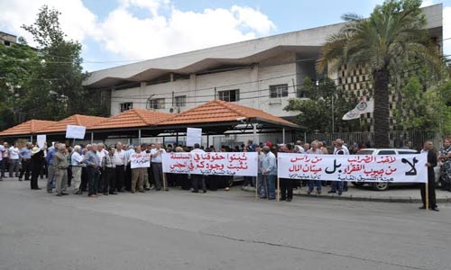 هيئة التنسيق تتوعد الحكومة بزحف يتخطى الـ100 الف متظاهر في 14 ايار 