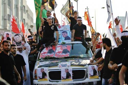 المنامة: تشييع غاضب للشهيد العكراوي في عاصمة الثورة