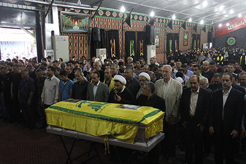 حزب الله يشيع الشهيد حسين بديع محمود