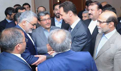 الرئيس الأسد يلتقي بروجردي والوفد المرافق له