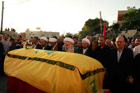تشييع الشهداء فخر الدين وداغر والجوني وبدران