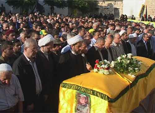 تشييع الشهداء فخر الدين وداغر والجوني وبدران