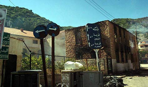 المسلحون أحرقوا الكنيسة في كسب وخربوا محتوياتها 