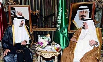 الملك السعودي يلتقي أمير قطر في جدة