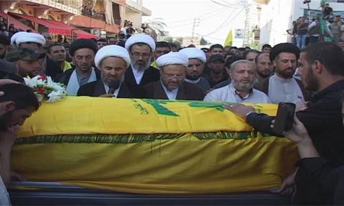 حزب الله يشيع الشهيد المجاهد علي حسين رضا في حاروف