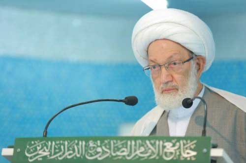 الشيخ قاسم: أزمة البحرين تنتهي بحل عادل تسلِّم به الحكومة والشعب