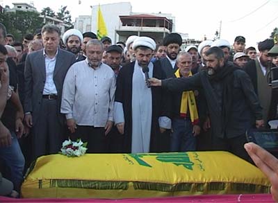 حزب الله يشيع الشهداء أخضر والعريبي والديراني واسماعيل