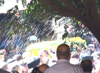 حزب الله يشيع الشهداء أخضر والعريبي والديراني واسماعيل