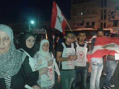 أهالي راشيا الوادي وصيدا وجزين يتضامنون مع المؤسسة العسكرية