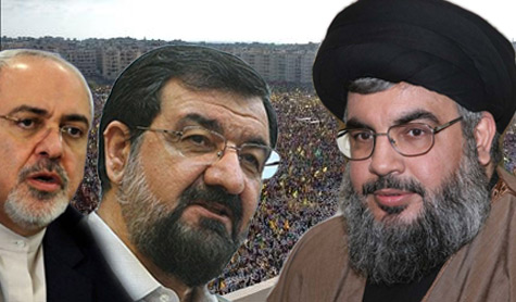 رضائي وظريف يهنئان السيد نصرالله بالإنتصار