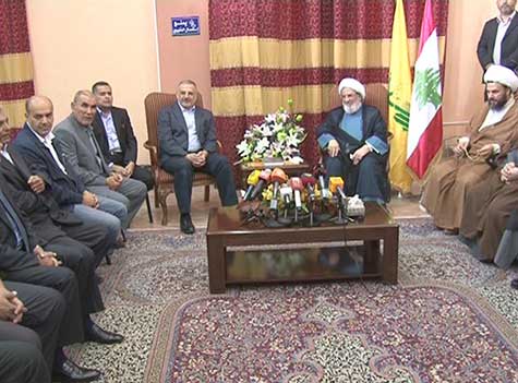 الشيخ يزبك التقى وفداً عرسالياً