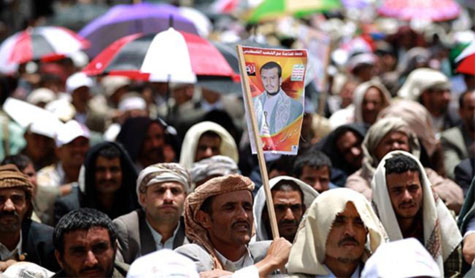 حشد كبير لـ&rsquo;انصار الله&rsquo; في صنعاء