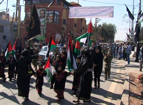 احتفال لمناسبة الذكرى الـ 22 لانطلاقة حركة الجهاد الاسلامي في فلسطين
