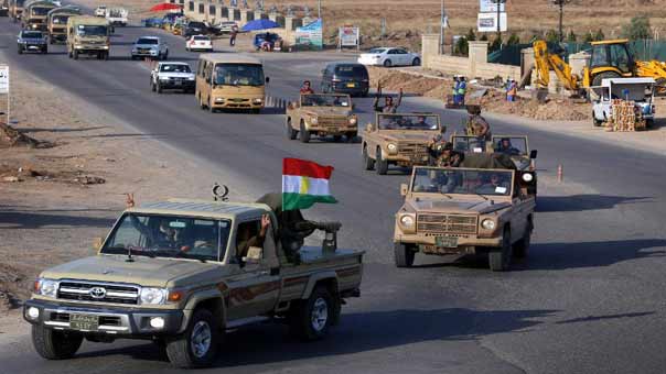 &rsquo;البشمركة&rsquo; الى عين العرب بعد فشل ضربات التحالف كسر حصار &rsquo;داعش&rsquo;