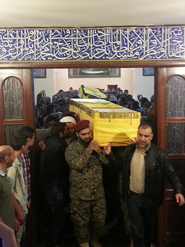 حزب الله شيع شهداء التصدي البطولي ﻻعتداء الجماعات التكفيرية على اﻻراضي اللبنانية