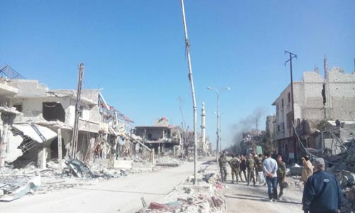 بعد حي الدخانية.. الجيش السوري يتقدم باتجاه وادي عين ترما