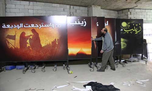 حزب الله ينجز الاستعدادات لمسيرة 13 محرم في النبطية 