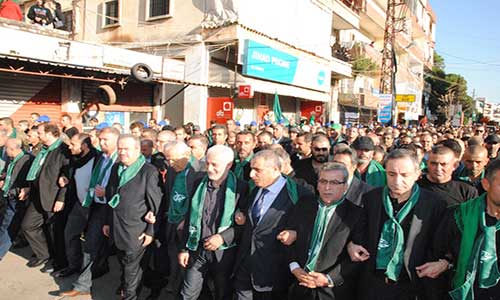 &rsquo;حركة أمل&rsquo; في الجنوب اختتمت أنشطتها العاشورائية  بمسيرة حاشدة  في النبطية