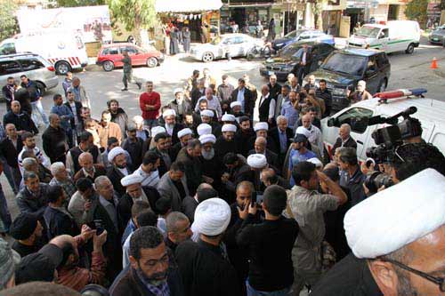 الشيخ النجفي زار بلدة جباع على رأس وفد من علماء الدين في العراق
