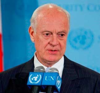 الموفد الدولي دي ميستورا يصل دمشق في زيارة هي الثانية منذ توليه مهامه