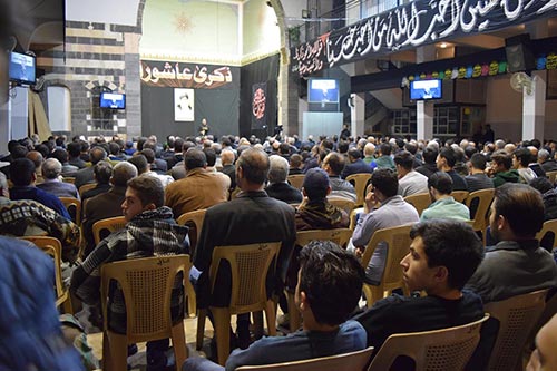 رغم الظروف الامنية.. دمشق تتشح بالسواد وتحيي عاشوراء الامام الحسين (ع)