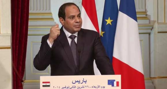 الرئيس المصري من فرنسا: مصلحة الشعب السوري تقتضي الحفاظ على وحدة أراضيه
