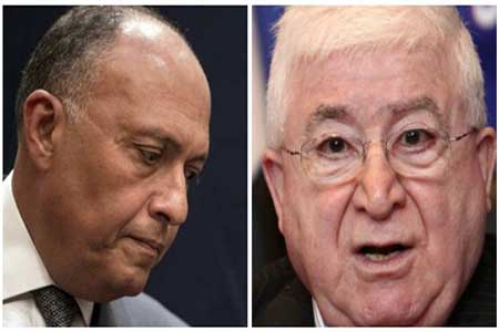 وزير الخارجية المصري التفى معصوم والعبادي في بغداد