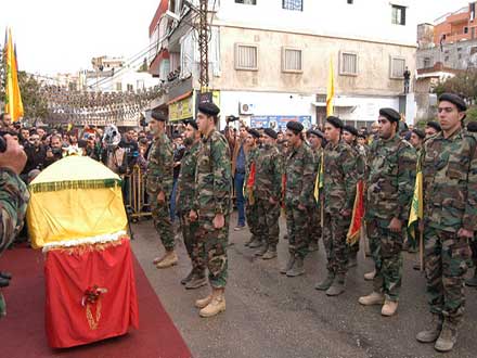 حزب الله وأهالي جبشيت شيعوا الشهيد المجاهد حسن  علي  فحص 