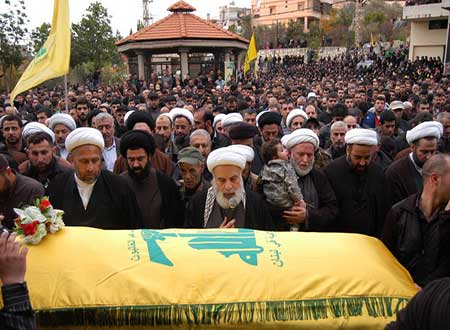 حزب الله وأهالي جبشيت شيعوا الشهيد المجاهد حسن  علي  فحص 