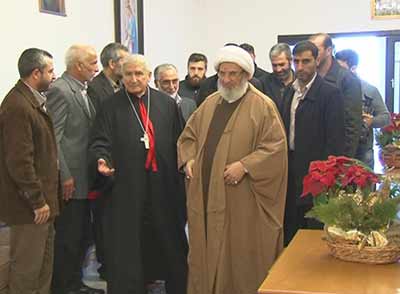 وفود من حزب الله تجول مهنئةً بعيد ميلاد السيد المسيح (ع)