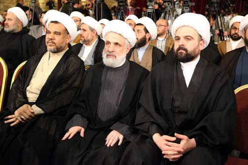 لقاء تضامني مع الشيخ سلمان في بيروت .. الشيخ قاسم: شعب البحرين في خط المقاومة الداعم لفلسطين ودفع ثمناً لذلك