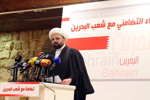 لقاء تضامني مع الشيخ سلمان في بيروت .. الشيخ قاسم: شعب البحرين في خط المقاومة الداعم لفلسطين ودفع ثمناً لذلك