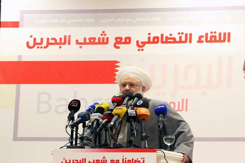 لقاء تضامني مع الشيخ سلمان في بيروت .. الشيخ قاسم: شعب البحرين في خط المقاومة الداعم لفلسطين ودفع ثمناً لذلك