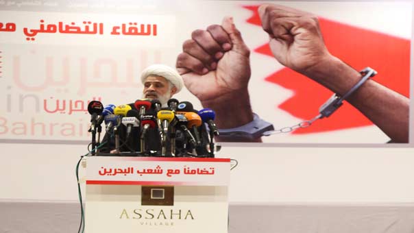 لقاء تضامني مع الشيخ سلمان في بيروت .. الشيخ قاسم: شعب البحرين في خط المقاومة الداعم لفلسطين ودفع ثمناً لذلك