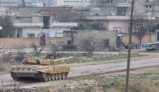 الجيش السوري يلاحق المسلحن بالغوطتين الشرقية والغربية