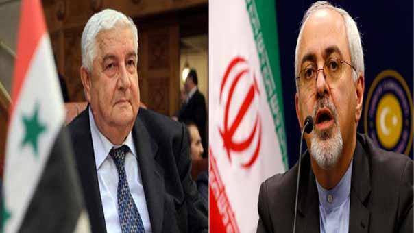 ظريف: لا حلّ في سوريا سوى بتجفيف منابع الإرهاب.. والمعلم: &rsquo;اسرائيل&rsquo; أغارت أمس على سورية لرفع معنويات الإرهابيين بعد هزيمتهم