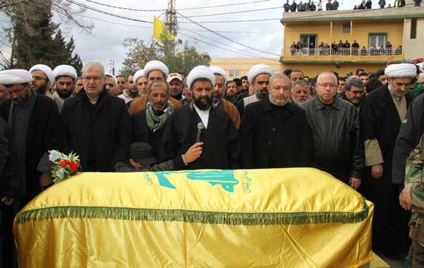 حزب الله يشيع الشهيد هادي نور الدين في بلدة عدلون 