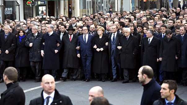 مظاهرة باريسية مناهضة &rsquo;للتطرّف&rsquo; تقدّمها نتنياهو و&rsquo;قادة&rsquo; مارسوا الإرهاب أو دعموه

