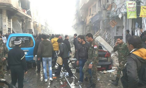 شهداء وجرحى في انفجار إرهابي جديد في حي عكرمة 