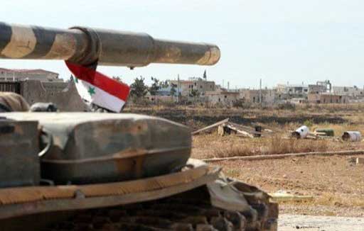 الجيش السوري يستهدف مواقع المسلحين في بلدة زبدين في الغوطة الشرقية